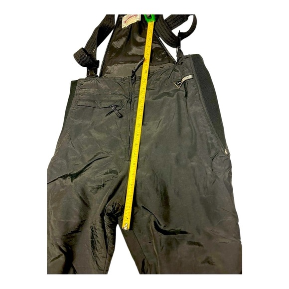 Obermeyer Ski Bib Overalls Obermeyer Wimen Sz 12 Black Snow Pants Vintage - Picture 11 of 11